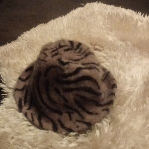 Zebra print hat